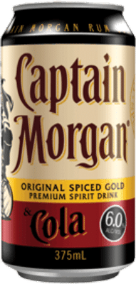 Captain Morgan Original Spiced Gold & Cola Cans