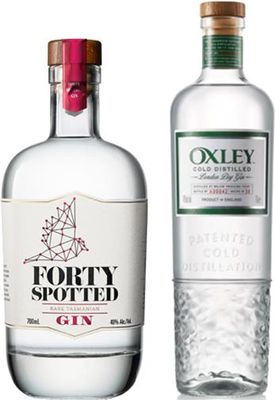 BoozeBud Forty Spotted Classic & Oxley Gin Bundle