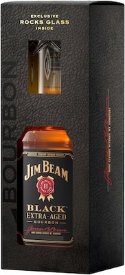 Jim Beam Black Bourbon & Glass Gift Pack American Whiskey