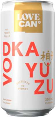 Love Can Vodka Yuzu & Soda Cans
