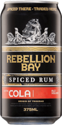 Rebellion Bay Spiced Rum & Cola Cans 375mL