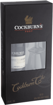 Cockburns 10 Year Old Tawny Port & 2 Glasses Gift Pack