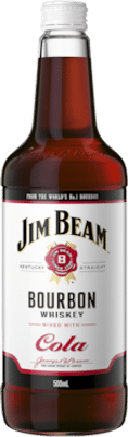 Jim Beam White Label Bourbon & Cola 500mL