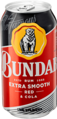 Bundaberg Red Rum and Cola Cans