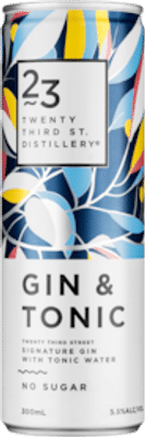 23rd Street Distillery Signature Gin & Tonic Cans