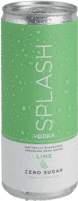 Splash Vodka Lime & Soda Cans 250mL