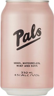 Pals Vodka Watermelon Mint & Soda Cans 4.5%