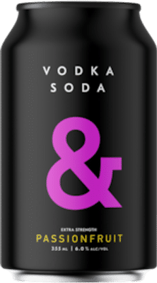 Vodka Soda & Passion fruit 6pct