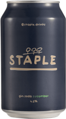 Staple Drinks Gin Soda Cucumber Cans 330mL