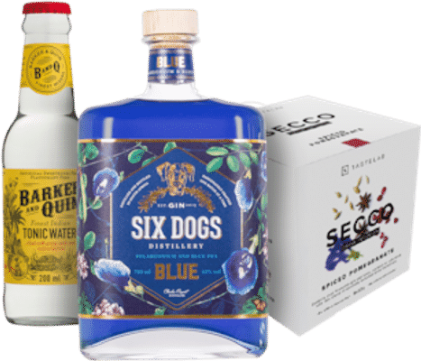 Six Dogs Blue Gin Combination Pack