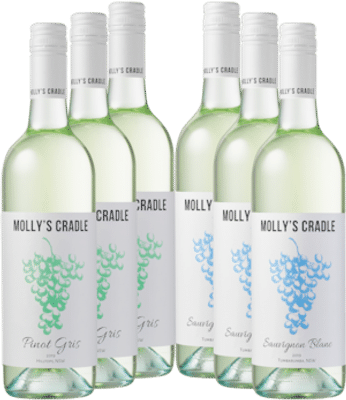 Mollys Cradle White Wine Pack - Pinot Gris & Sauvignon Blanc